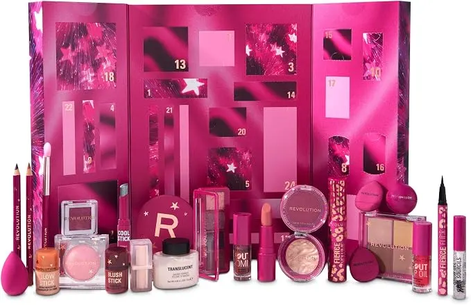 Revolution Calendario de Adviento de Maquillaje, 24 productos