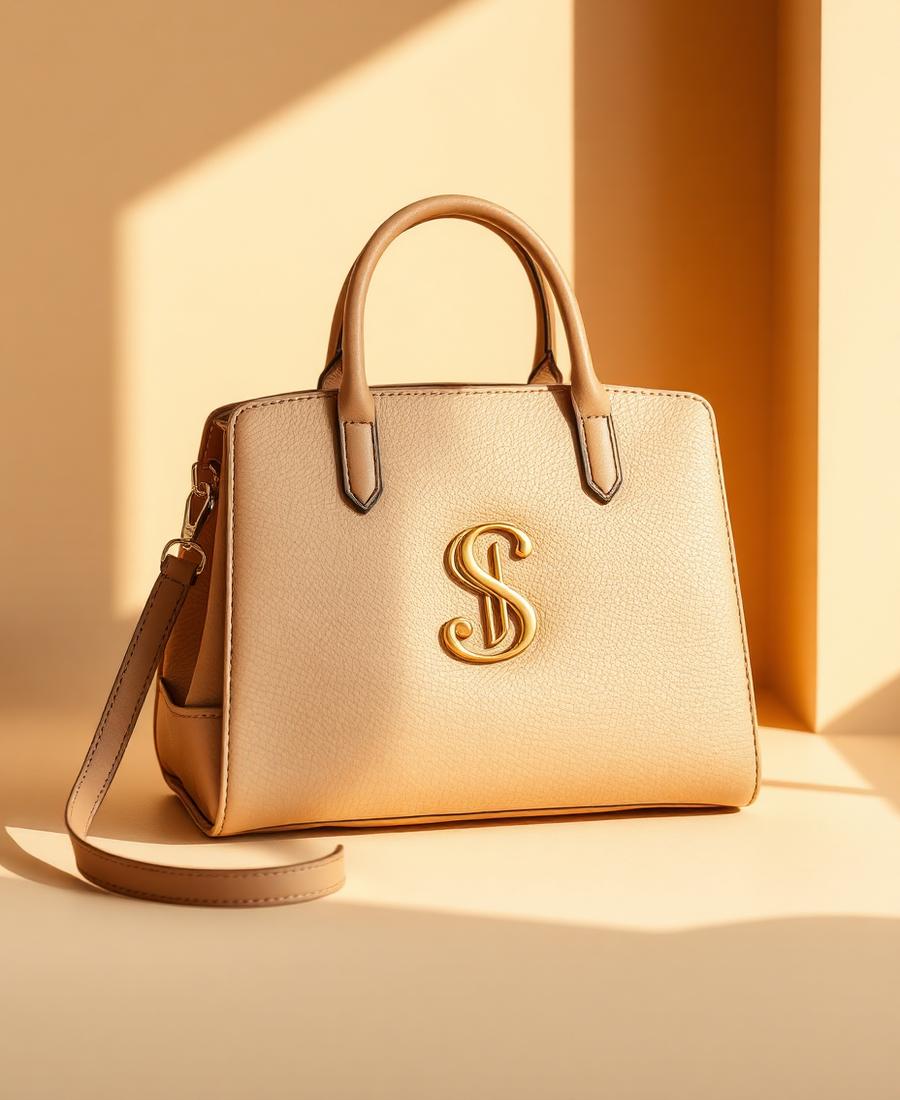 Bolso personalizado con inicial grabada